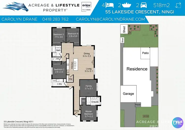 Floorplan of Homely house listing, 55 Lakeside Cres, Ningi QLD 4511