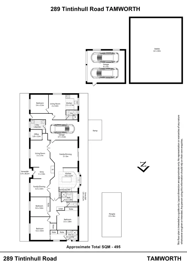 Floorplan of Homely rural property listing, 289 Tintinhull Road, Tamworth NSW 2340