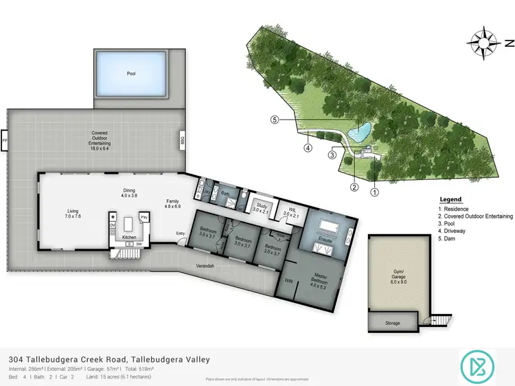 Floorplan of Homely house listing, 304 Tallebudgera Creek Road, Tallebudgera Valley QLD 4228