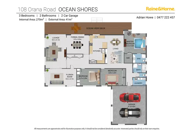 Floorplan of Homely house listing, 108 Orana Road, Ocean Shores NSW 2483