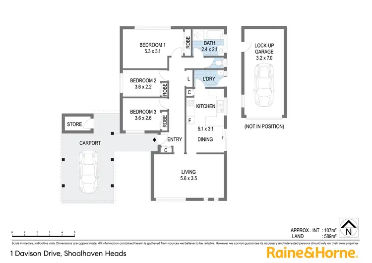 Floorplan of Homely house listing, 1 Davison Drive, Shoalhaven Heads NSW 2535
