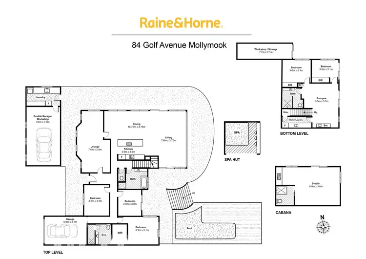 Floorplan of Homely house listing, 84 Golf Avenue, Mollymook NSW 2539