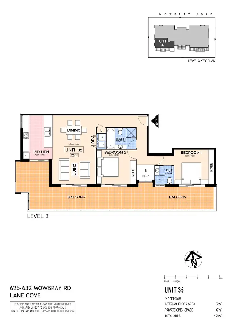 Floorplan of Homely apartment listing, 35/626-632 Mowbray Road, Lane Cove NSW 2066