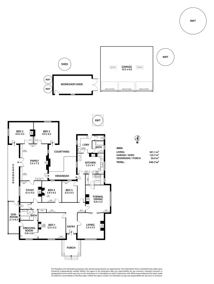 Floorplan of Homely house listing, 4 Old Bull Creek Road, Strathalbyn SA 5255