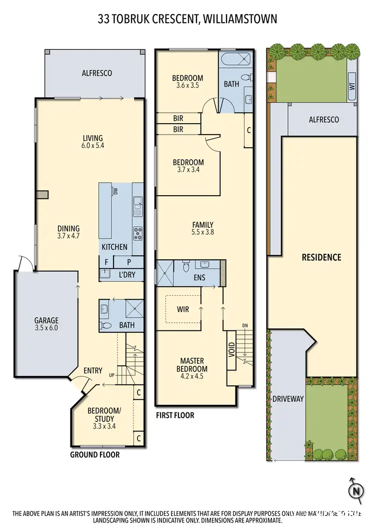 Floorplan of Homely townhouse listing, 33 Tobruk Crescent, Williamstown VIC 3016