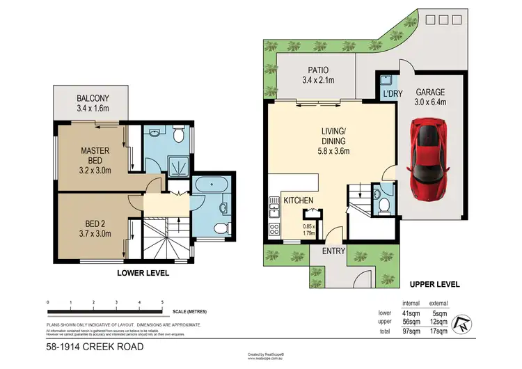 Floorplan of Homely townhouse listing, 58/1914 Creek Road, Cannon Hill QLD 4170