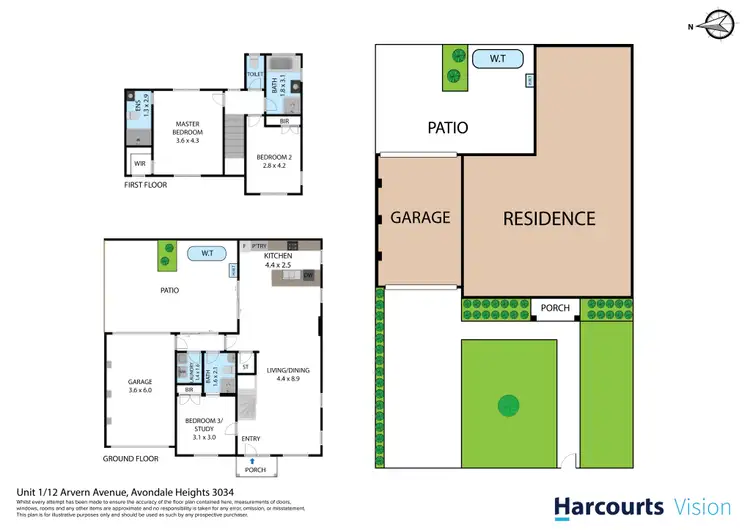Floorplan of Homely house listing, 1/12 Arvern Avenue, Avondale Heights VIC 3034