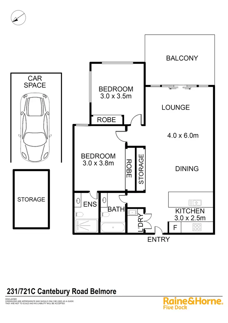 Floorplan of Homely apartment listing, 231/721 Canterbury Road, Belmore NSW 2192