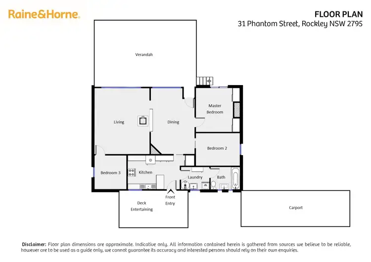 Floorplan of Homely house listing, 31 Phantom Street, Rockley NSW 2795