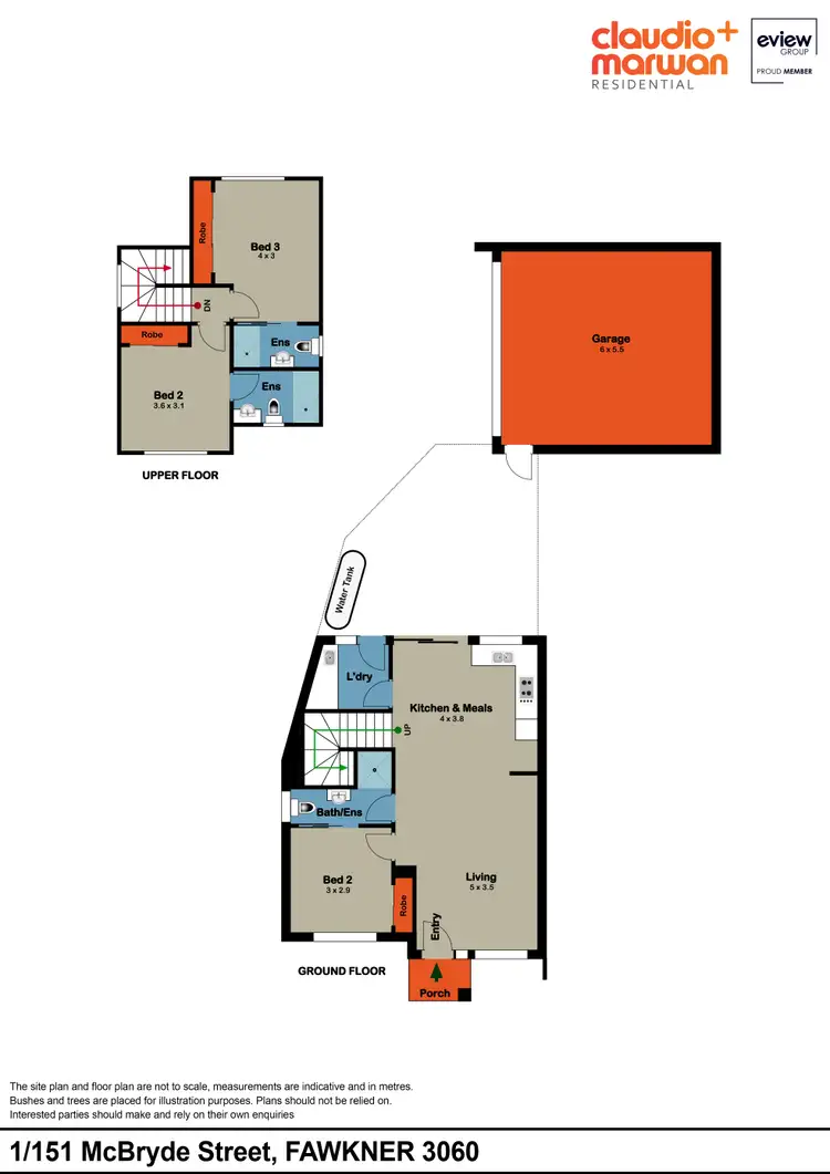 Floorplan of Homely townhouse listing, 1/151 McBryde Street, Fawkner VIC 3060