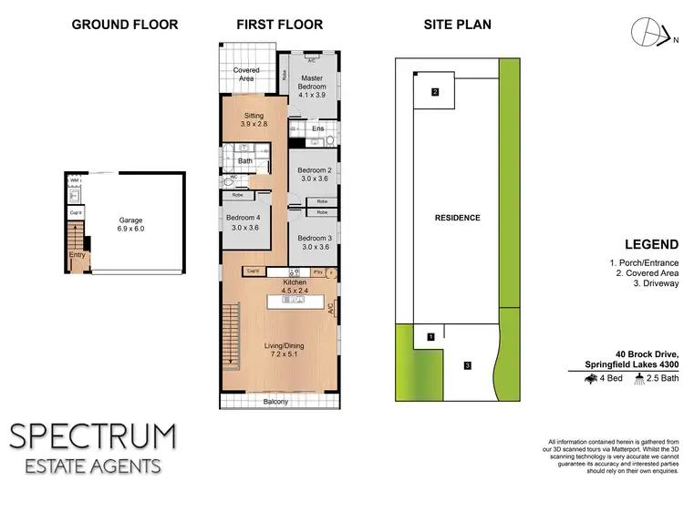 Floorplan of Homely house listing, 40 Brock Drive, Springfield Lakes QLD 4300