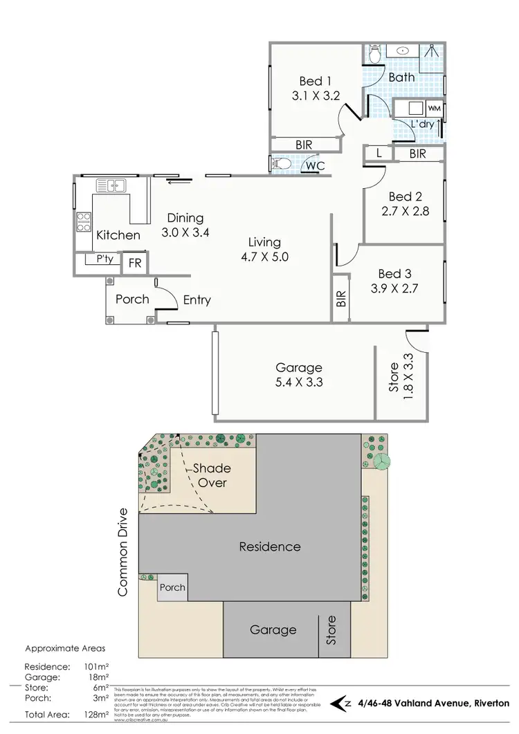 Floorplan of Homely villa listing, 4/46-48 Vahland Avenue, Riverton WA 6148