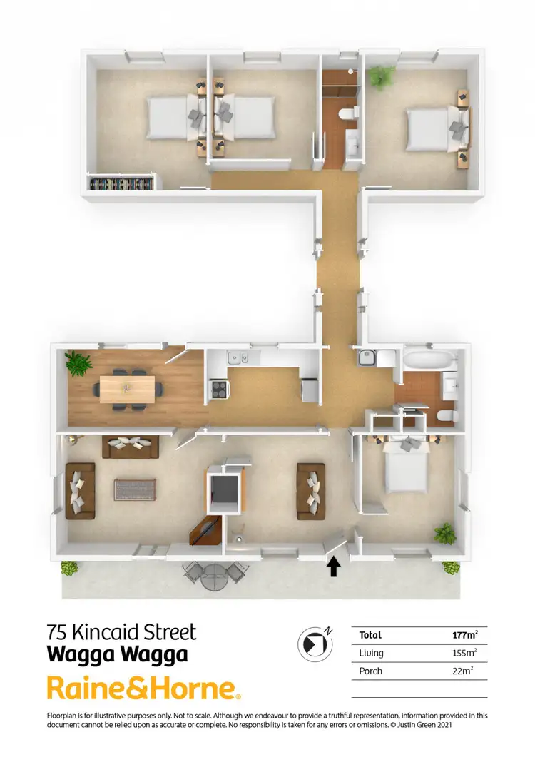 Floorplan of Homely house listing, 75 Kincaid Street, Wagga Wagga NSW 2650