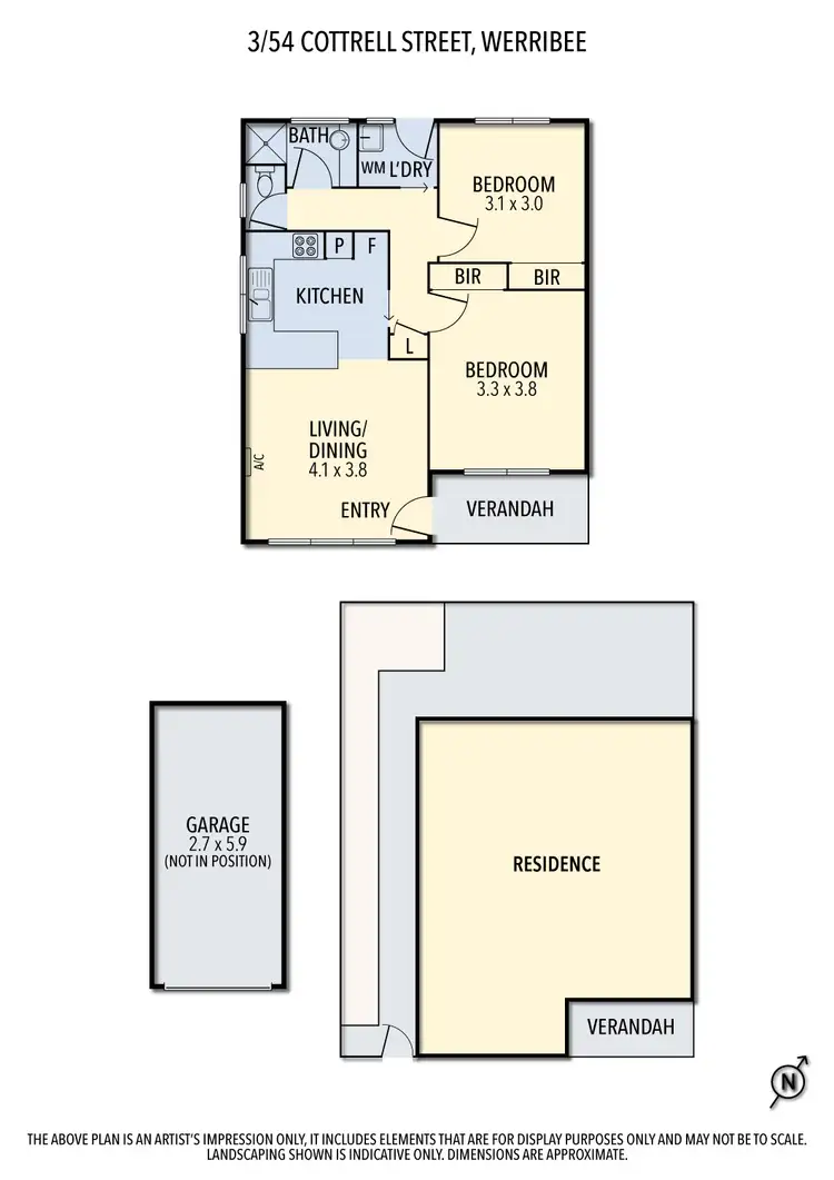 Floorplan of Homely house listing, 3/54 Cottrell Street, Werribee VIC 3030