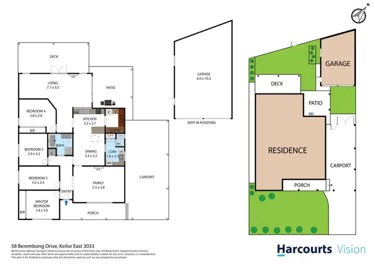 Floorplan of Homely house listing, 58 Berembong Drive, Keilor East VIC 3033