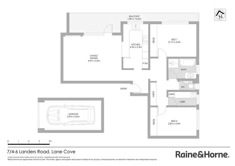 Floorplan of Homely apartment listing, 7/4-6 Landers Road, Lane Cove NSW 2066