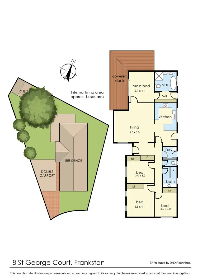Floorplan of Homely house listing, 8 St George Court, Frankston VIC 3199