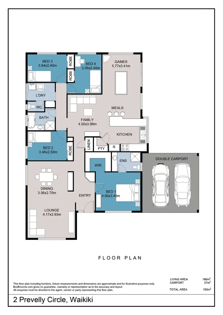 Floorplan of Homely house listing, 2 Prevelly Circle, Waikiki WA 6169