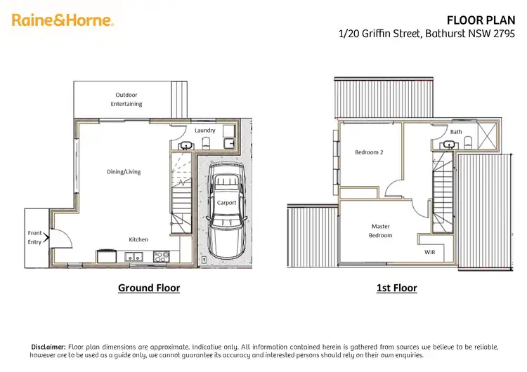 Floorplan of Homely house listing, 1/20 Griffin Street, Mitchell NSW 2795