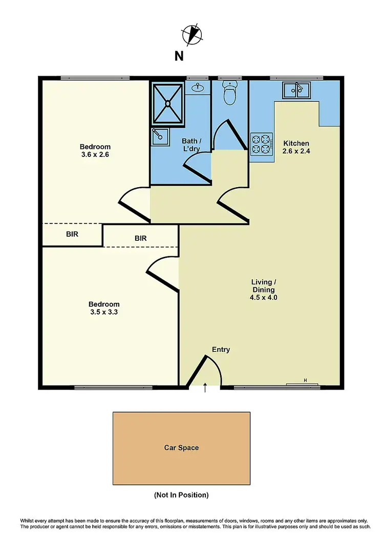 Floorplan of Homely unit listing, 2/103 Park Crescent, Williamstown VIC 3016