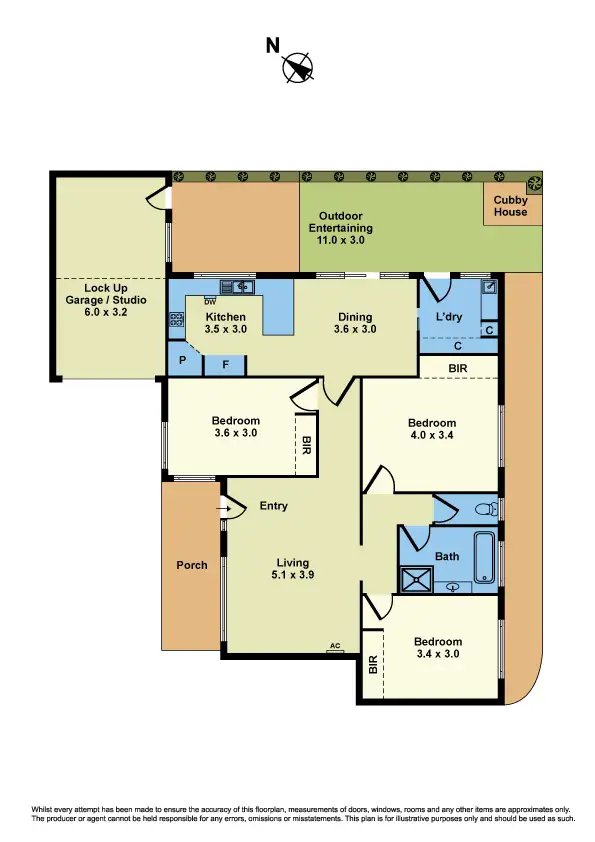 Floorplan of Homely villa listing, 2/3 Park Crescent, Williamstown VIC 3016