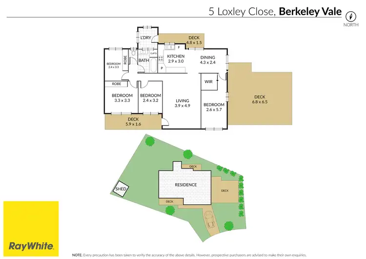 Floorplan of Homely house listing, 5 Loxley Close, Berkeley Vale NSW 2261