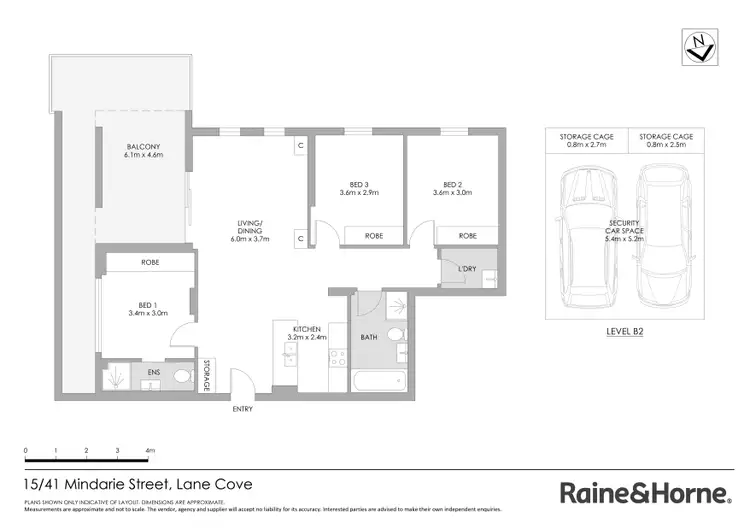 Floorplan of Homely apartment listing, 15/41-45 Mindarie Street, Lane Cove NSW 2066