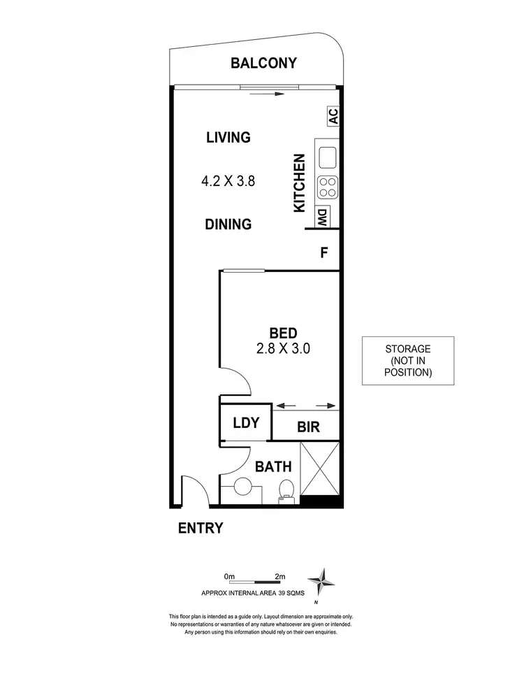 Floorplan of Homely apartment listing, 1325/176 Edward Street, Brunswick East VIC 3057