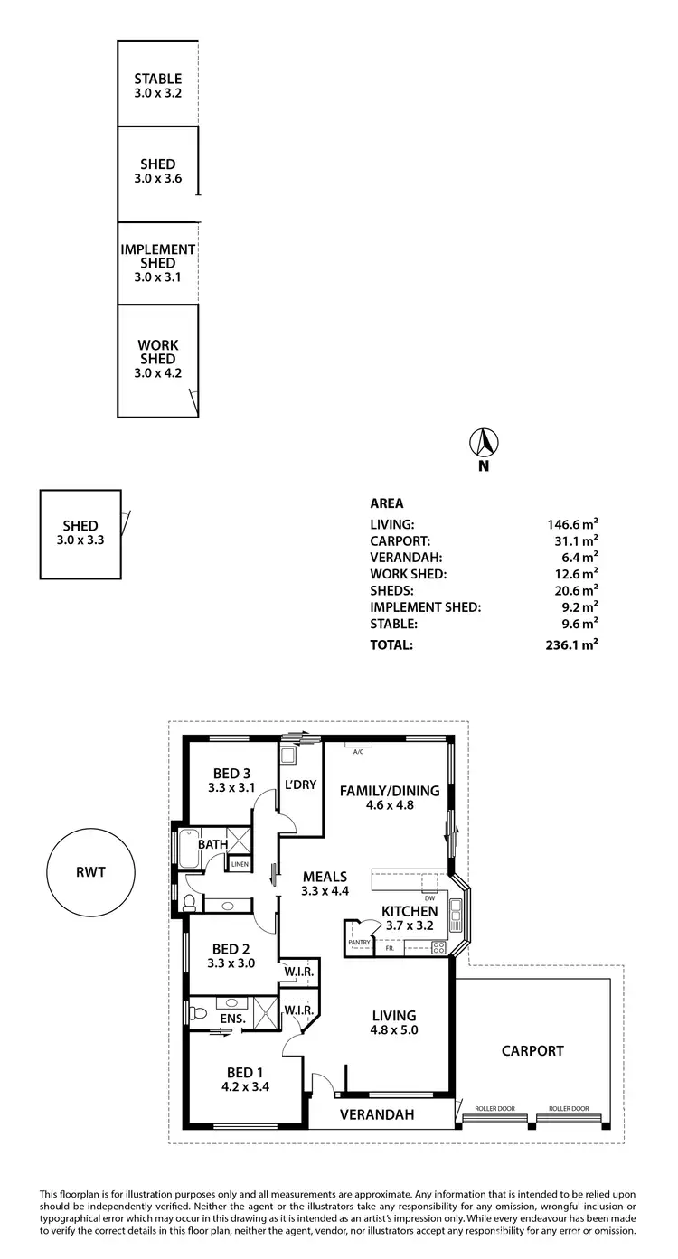 Floorplan of Homely house listing, 45 Roper Road, Strathalbyn SA 5255