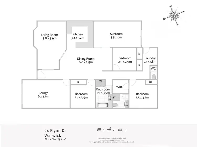 Floorplan of Homely house listing, 24 Flynn Drive, Warwick QLD 4370