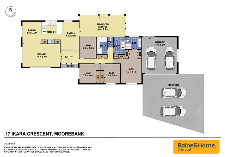 Floorplan of Homely house listing, 17 Ikara Crescent, Moorebank NSW 2170