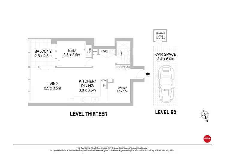 Floorplan of Homely apartment listing, A1304/1 Network Place, North Ryde NSW 2113