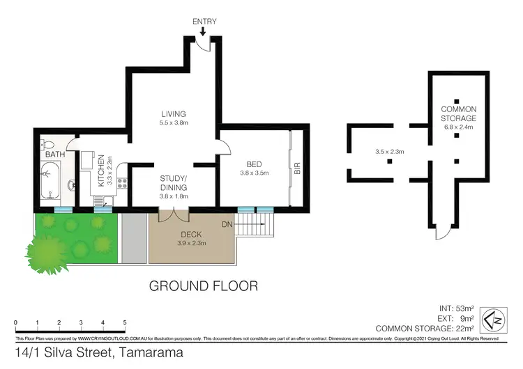 Floorplan of Homely apartment listing, 14/1 Silva Street, Tamarama NSW 2026
