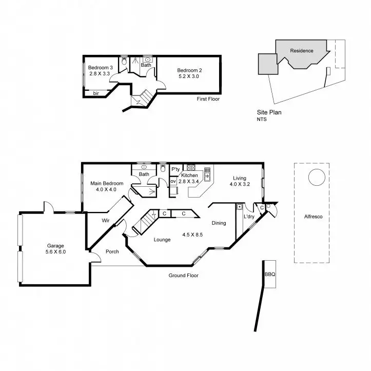 Floorplan of Homely house listing, 1B/131 Drabble Road, City Beach WA 6015