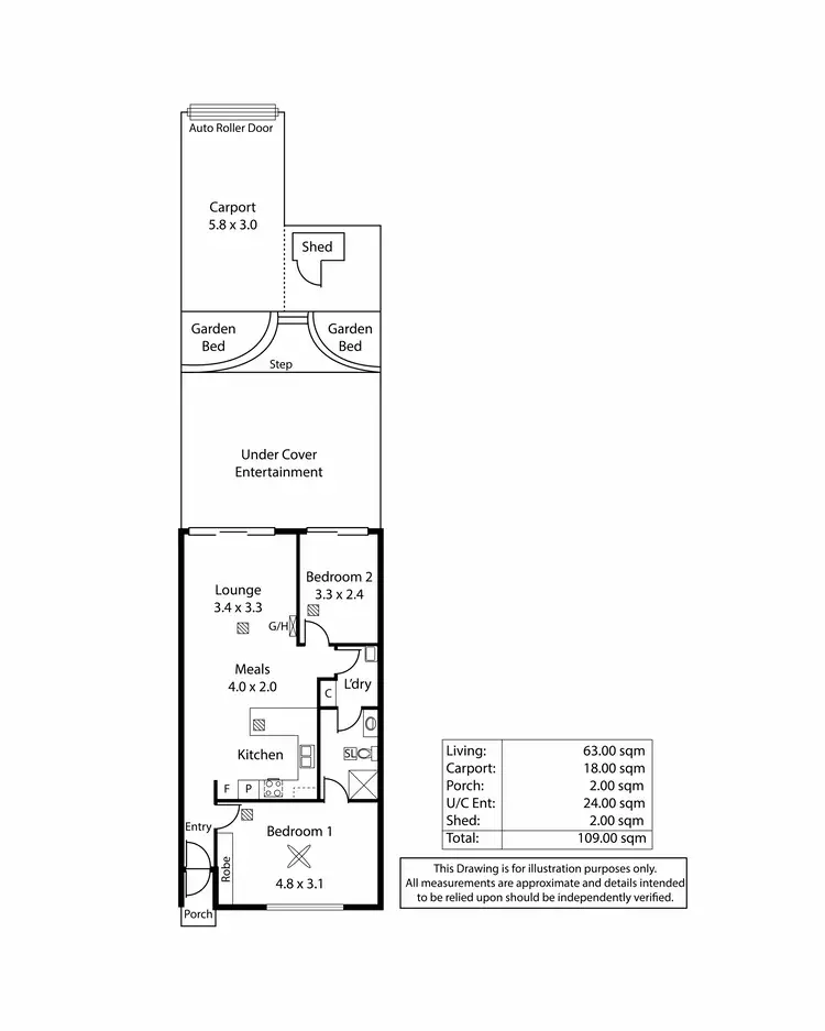 Floorplan of Homely unit listing, 6/1-13 Grosvenor Place, Wynn Vale SA 5127