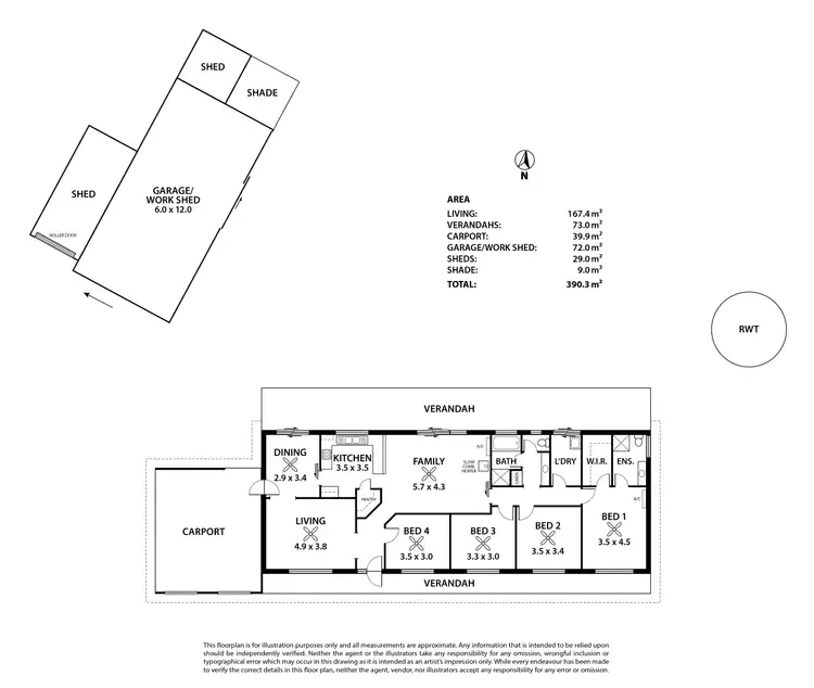 Floorplan of Homely house listing, 6 Davidson Court, Strathalbyn SA 5255