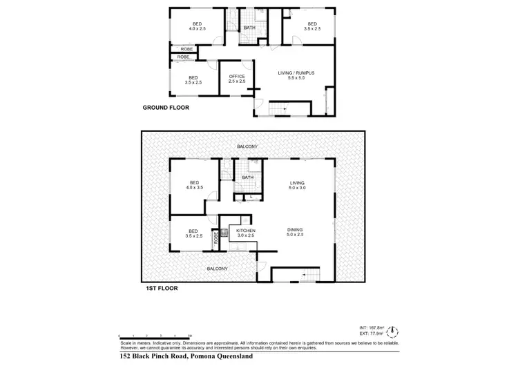 Floorplan of Homely house listing, 152 Black Pinch Road, Pomona QLD 4568