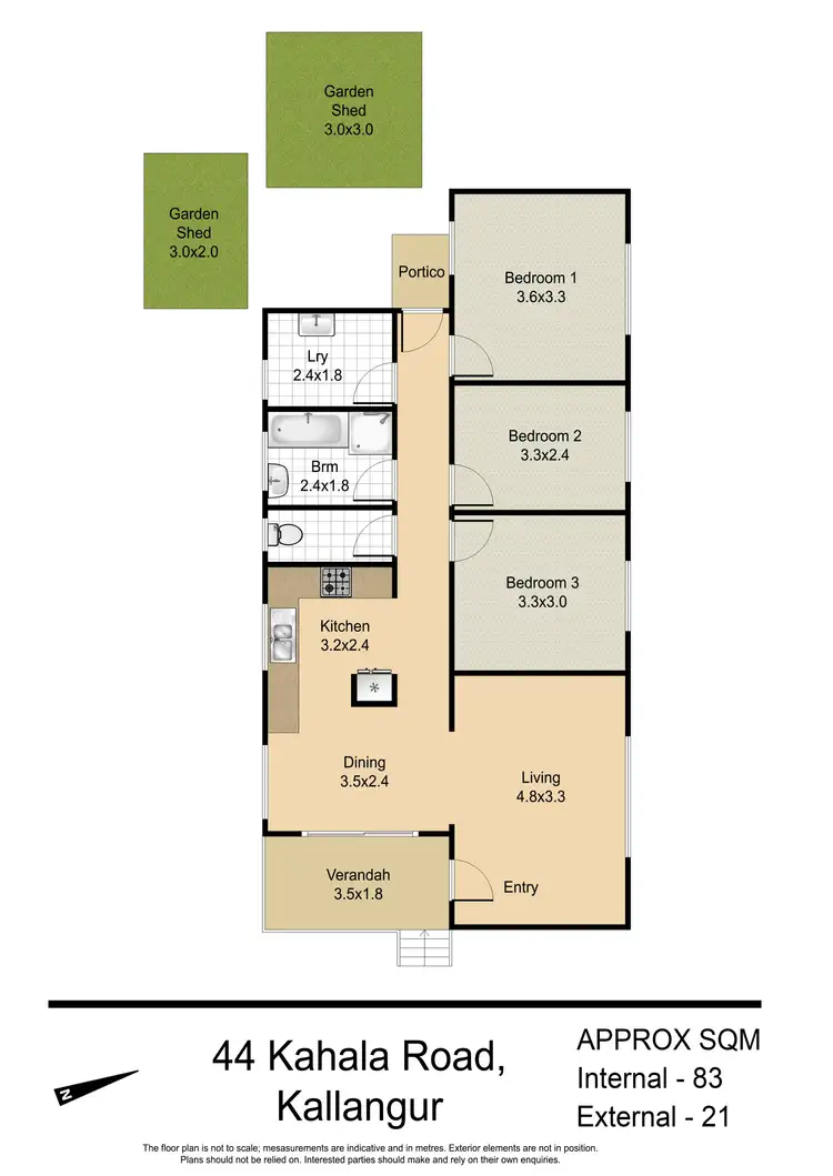 Floorplan of Homely house listing, 44 Kahala Road, Kallangur QLD 4503