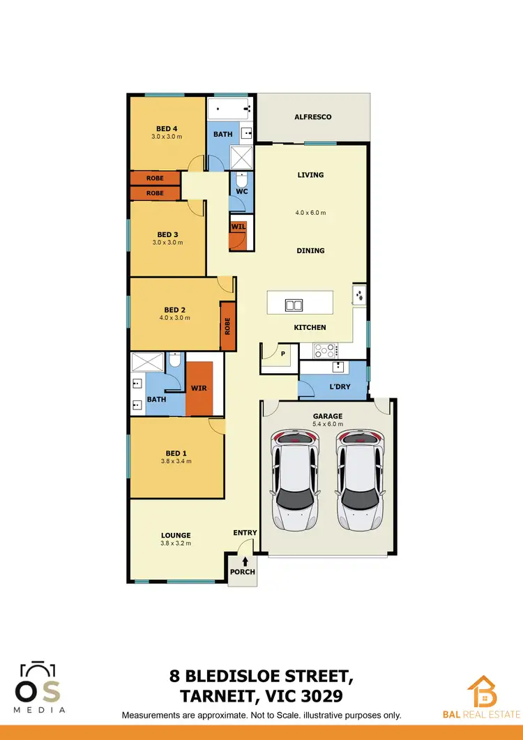 Floorplan of Homely house listing, 8 Bledisloe Street, Tarneit VIC 3029