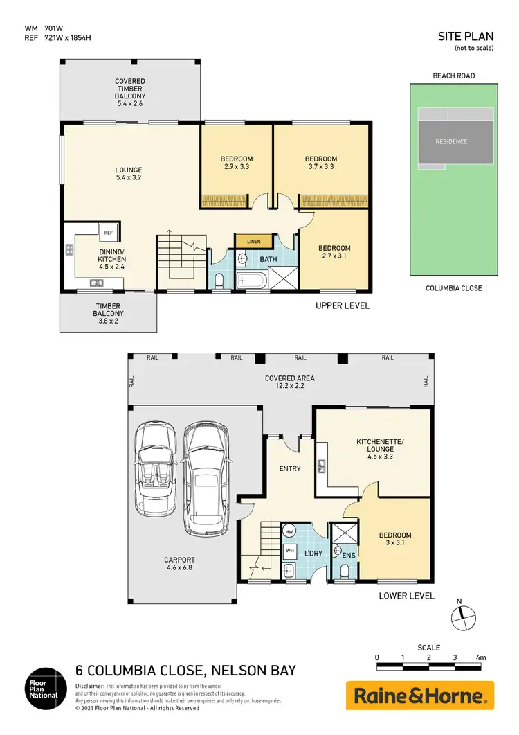 Floorplan of Homely house listing, 6 Columbia Close, Nelson Bay NSW 2315