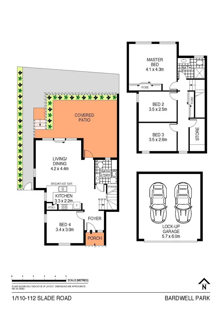 Floorplan of Homely townhouse listing, 1/110-112 Slade Road, Bardwell Park NSW 2207