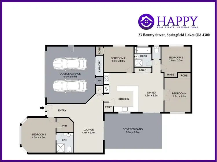 Floorplan of Homely house listing, 23 Bounty Street, Springfield Lakes QLD 4300