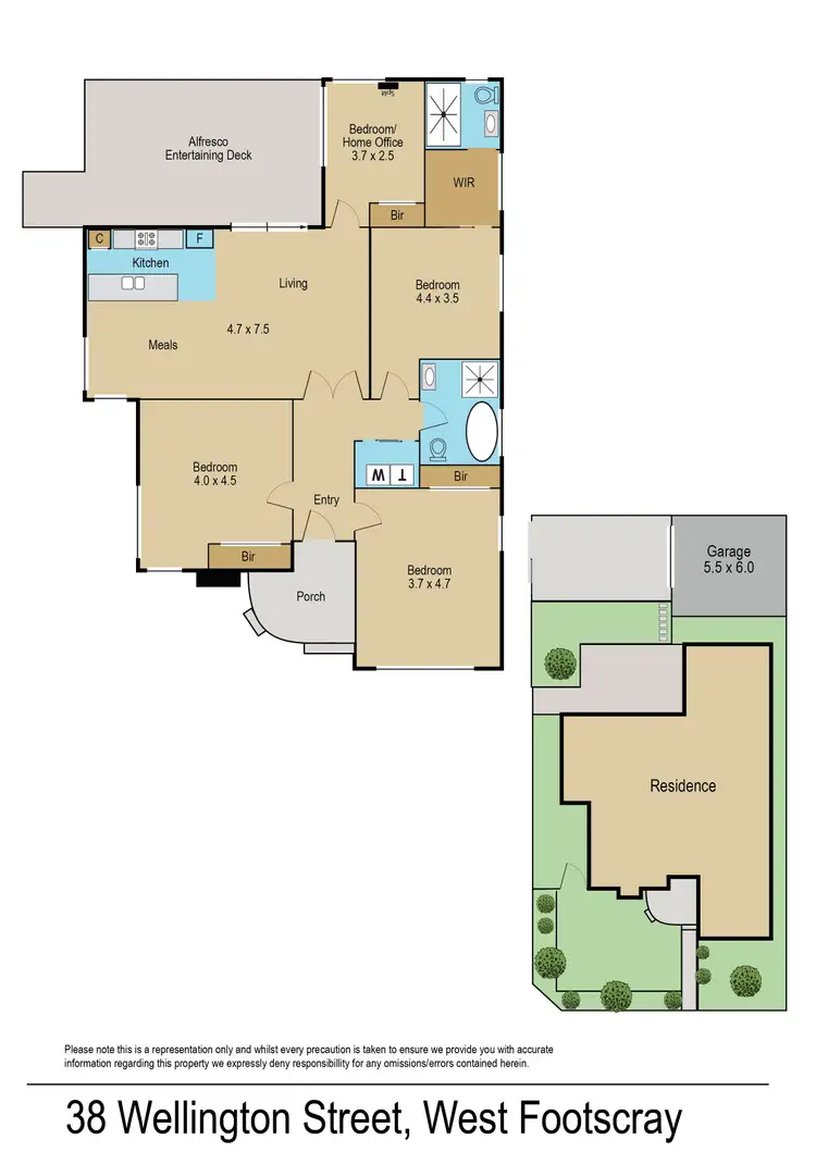 Floorplan of Homely house listing, 38 Wellington Street, West Footscray VIC 3012