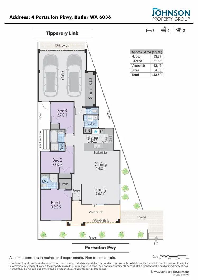 Floorplan of Homely house listing, 4 Portsalon Parkway, Butler WA 6036
