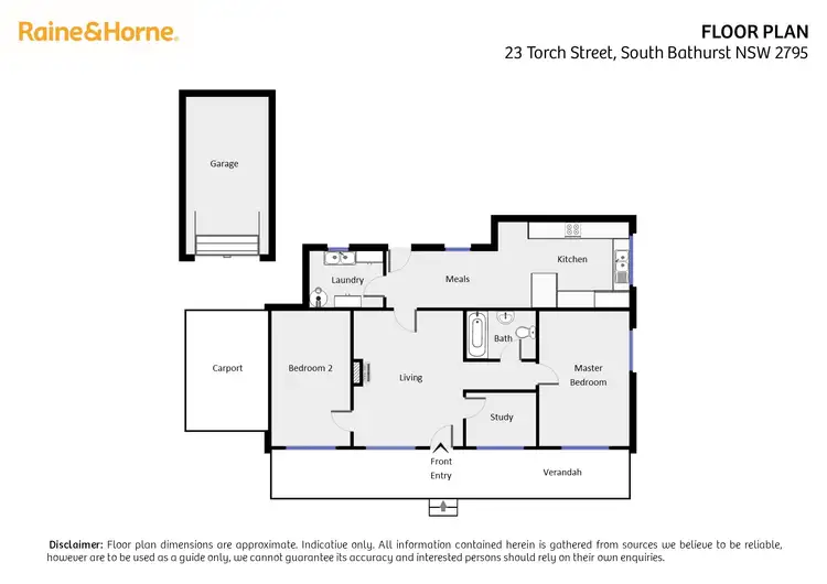Floorplan of Homely house listing, 23 Torch Street, South Bathurst NSW 2795
