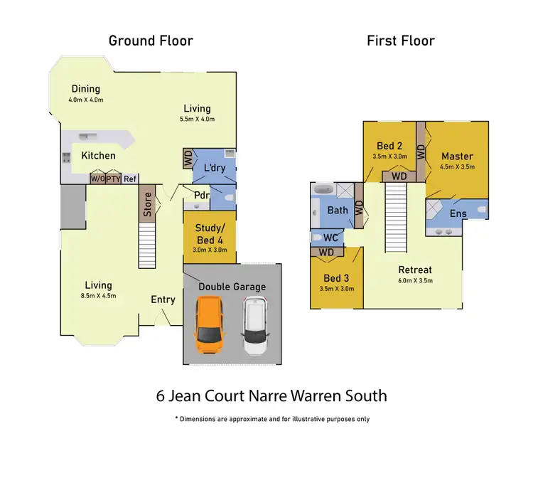 Floorplan of Homely house listing, 6 Jean Court, Narre Warren South VIC 3805