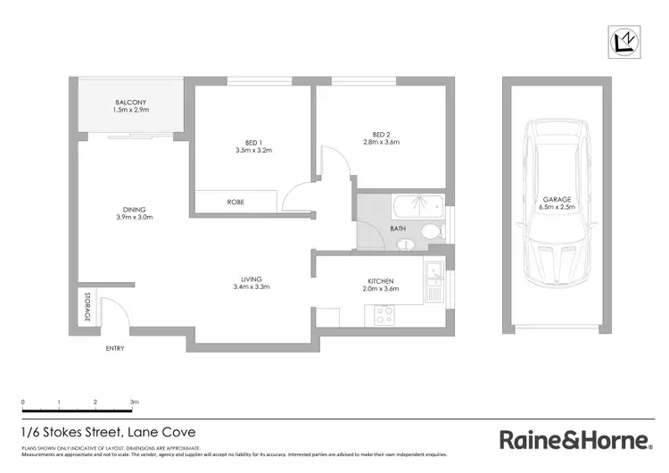 Floorplan of Homely apartment listing, 1/6 Stokes Street, Lane Cove North NSW 2066