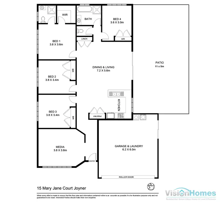 Floorplan of Homely house listing, 15 Mary Jane Court, Joyner QLD 4500