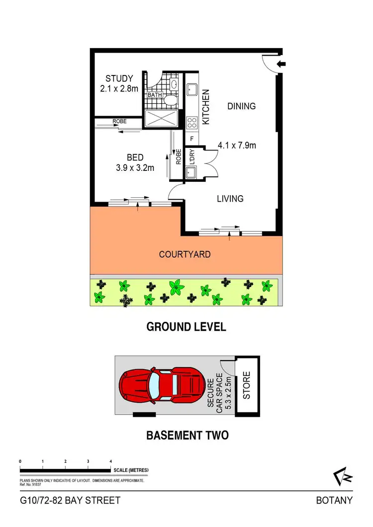 Floorplan of Homely apartment listing, G10/72-86 Bay Street, Botany NSW 2019