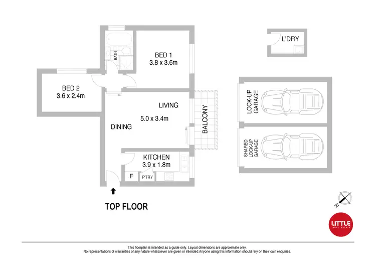 Floorplan of Homely apartment listing, 21/529 Victoria Road, Ryde NSW 2112